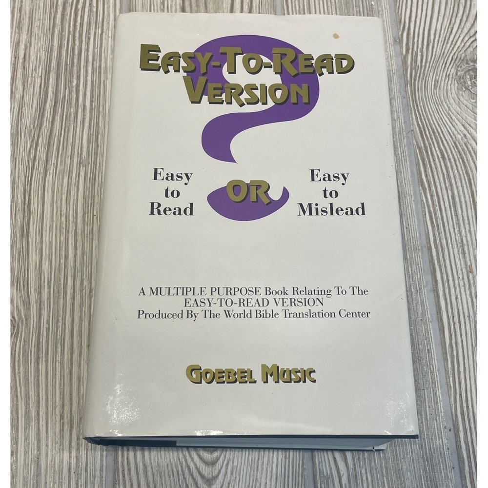 Easy to Read or Easy to Mislead Bible Study Goebel Music Hardcover Book